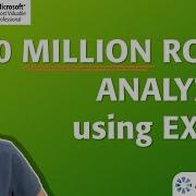 10 Million Rows Of Data Analyzed Using Excel S Data Model