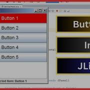 Java How To Create A JList With Buttons In Java NetBeans With Source Code