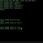 Beginners Tutorial On SQLite3 In The Linux Shell Part 1