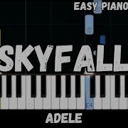Adele Skyfall Easy Piano Tutorial