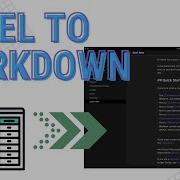 Obsidian Excel To Markdown Table