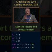 How Can You Tell That A String Is An Anagram Of Another String Cracking The Java Coding Interview