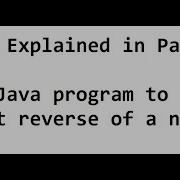 18 Find Reverse Of A Number Java Program