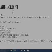 Algorithms 2 3 2 Divide And Conquer Closest Pair Points