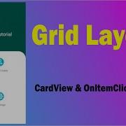 Android Grid Layout With CardView And OnItemClickListener