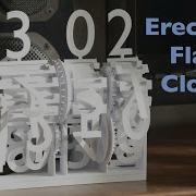 Erecting Flap Clock 3D Printed