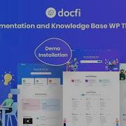 Docfi Documentation Knowledge Base WordPress Theme Demo Installation