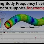 Ansys Workbench Tutorials Modal Analysis Of Chime Tube Free Free Conditions