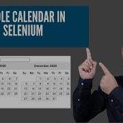 How To Handle Calendar In Selenium Webdriver