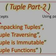 Tuples Data Type In Python Part 2 Python For Beginners Class 12 Class 11