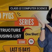 Data Structure STACK QUESTIONS PYQs Class 12 Computer Science