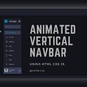 Animated Vertical Navbar Using HTML CSS JS WEB DESIGN Cstricks