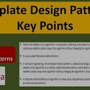 Template Design Pattern Or Template Method Design Pattern Key Points