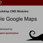 Backdrop CMS Modules Simple Google Map