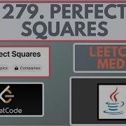 Leetcode 279 Идеальные квадраты Средний Решения на Java 2 метода сверху вниз и снизу вв