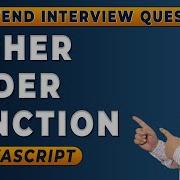 Higher Order Function In JavaScript Frontend Interview Series Hindi 2024