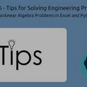 Tips For Solving Algebraic Engineering Problems In Python ChEn 263 Lecture 16