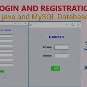 Part 4 Java Login And Register Form Step By Step Tutorial Using NetBeans And MySQL Database