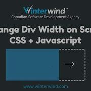 Change Div Width On Scroll With CSS JavaScript