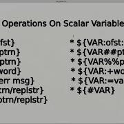 Operations On Scalar Variables In Shell Scripting Substring Length Check If Variable Exists