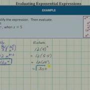 Simplify And Evaluate Compound Exponential Expressions