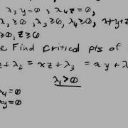 Constrained Optimization Lecture II Part 4 Lagrangian Example 4