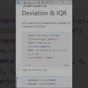 Measures Of Spread Variance Standard Deviation IQR Training
