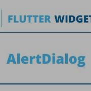 Flutter Widgets AlertDialog