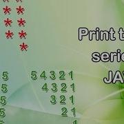 Print Series By Using 3 For Loops In JAVA