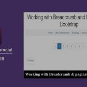 Bootstrap Tutorial 8 How To Use Breadcrumb And Pagination In Bootstrap