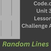 Code Org Lesson 6 Challenge Random Lines