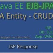 JPA EJB CRUD Part 5 JSP Output JavaEE EJB JPA Tutorials 19