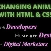 Text Changing Animation Css Css Animation Css Animation Tutorial Css Animation Effects