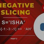 String Slicing In Python Part 2 Negative Slicing Operator In Python Python Slicing Python
