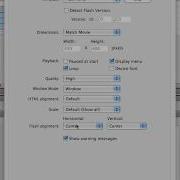 Publishing In Flash