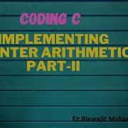 Pointer Arithmetic Lec 45 Decrementing Pointer Variables Pointers Arithmetic In C Program