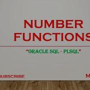 Oracle SQL Number Functions