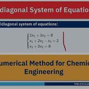 Tridiagonal Matrix For Linear Equations