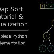 Реализация и визуализация алгоритма сортировки кучей на Python