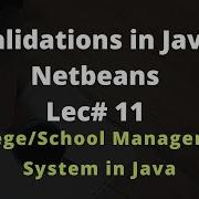 Form And Input Validation In Java Netbeans