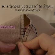 10 Stitches You Need To Know Part 1