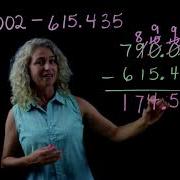 5th Grade Math Subtraction Across The Zeros With Decimals 5 NBT B 7