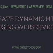 Create Html Table In JavaScript Using WebService Ajax Call