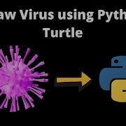 Draw Virus Using Python Turtle Python Shorts