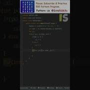 Java Pattern 18 500 Java Pattern Programs Shorts Java Coding Programming