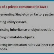 Private Constructor In Java