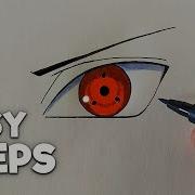 How To Draw The SHARINGAN Eye In Just 5 Easy Steps Three Tomoe Sharingan Tutorial
