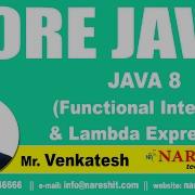 JAVA 8 New Features Core Java Tutorials Videos Mr Venkatesh