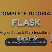 Part 2 Flask Installation First Flask App Virtual Environment Setup Flask Tutorial In Telugu