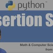 Python алгоритм сортировки вставкой